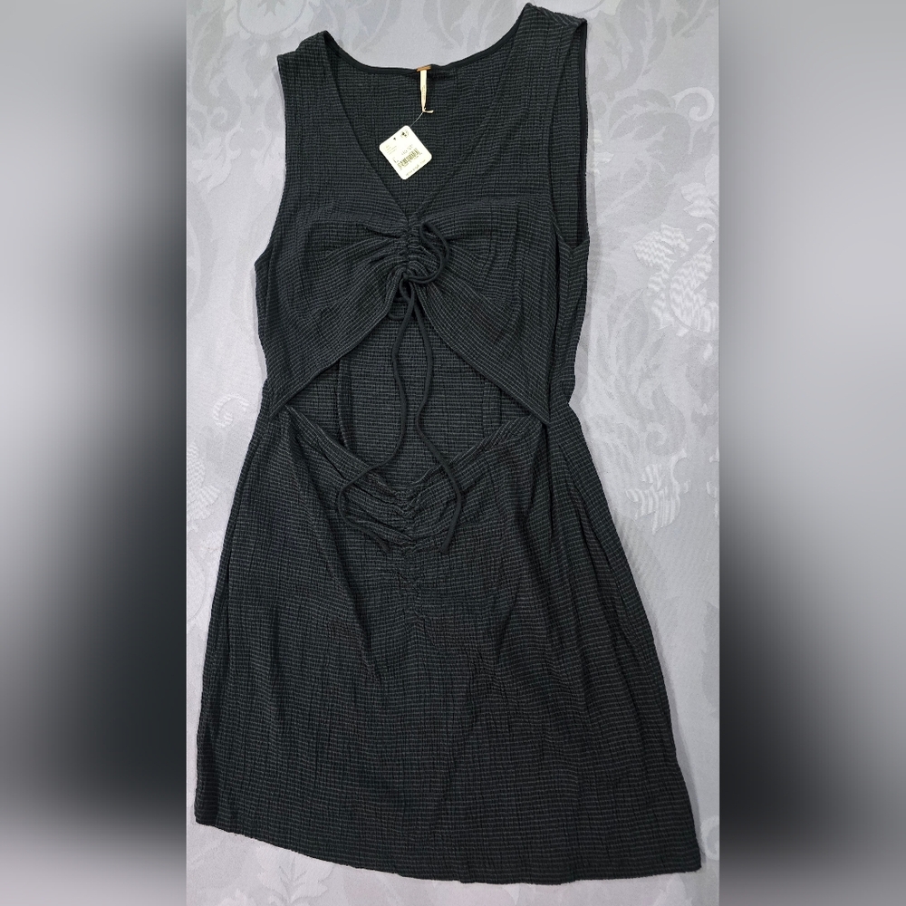 Free People Black Halter Bodycon Dress